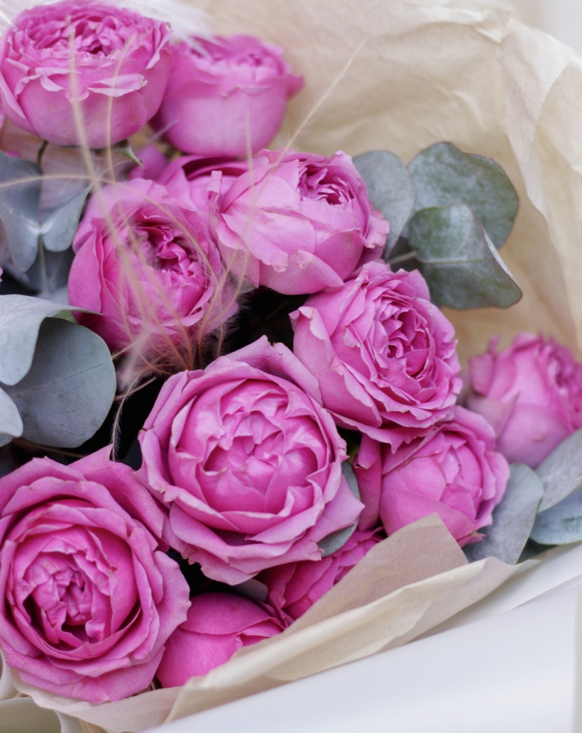 buket kustovyh pionovidnyh roz 6